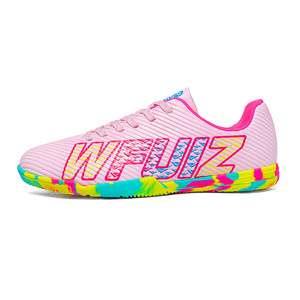 Zapatos de Fútbol Blancos, Rosas y Azules, Parte Superior Sintética, Suela de Goma, Unisex, Calzado Deportivo de Verano - Product Image 2