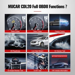Herramienta de Diagnóstico Automotriz de Uso General MUCAR <span class=keywords><strong>CDL20</strong></span>, Lector de Códigos, Escáner OBD2, Compatibilidad Estándar, Actualizaciones Gratuitas de por Vida THINKCAR - Product Image 2