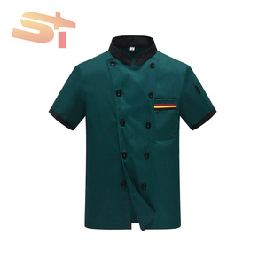 <span class=keywords><strong>Divisa</strong></span> da Chef SIKE a Maniche Lunghe per Ristorante, Caffetteria, Cucina, Hotel, Uniforme Estiva a Maniche Corte - Product Image 4
