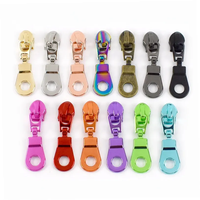 Meetee ZT179 5 #   Tirette de fermeture éclair pour fermetures éclair en nylon, kits de réparation de têtes de fermeture éclair décoratives pour sacs, accessoires de couture DIY pour vêtements