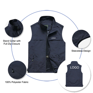 <span class=keywords><strong>Gilet</strong></span> da Pesca Senza Maniche per <span class=keywords><strong>Uomo</strong></span> <span class=keywords><strong>con</strong></span> Colletto Alto e Fodera in Rete, Personalizzabile <span class=keywords><strong>con</strong></span> Logo, per Primavera ed Estate - Product Image 2