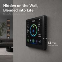 Système complet de ventilation d'air frais avec récupération d'énergie, récupérateur HRV, moniteur intelligent de qualité de l'air HVAC, contrôleur tactile d'intérieur