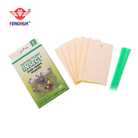 Piège à insectes collant double face en plastique jaune pour serre, jardin et plantes en pot, contre les mouches et les pucerons