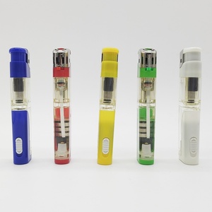 Briquet de camping extérieur premium et économique avec flamme de cigarette, rechargeable et unique, avec lumière LED - Product Image 3