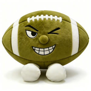 Customized <b>Football</b> plush toy, American <b>football</b> stuffed plush, Sports ball plush <b>pillow</b>, Wink face <b>football</b> plush - Product Image 1