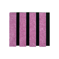 Panneau mural acoustique à lattes PET moderne de 12 mm Guangzhou Panneau sonore en fibre de polyester pour chambre à coucher pour conception de mur acoustique pour animaux de compagnie