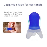 Bouchons d'oreilles réutilisables CE en silicone souple pour la protection auditive, réduction du bruit, pour le sommeil et les vols, avec étui de voyage noir