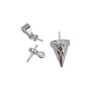 จี้เงินแท้ S925 รูปตุ๊กตาหิมะ ประดับมุกคู่ สำหรับผู้หญิง แฟชั่น DIY อุปกรณ์ทำเครื่องประดับ 7-13 มม. - Product Image 5