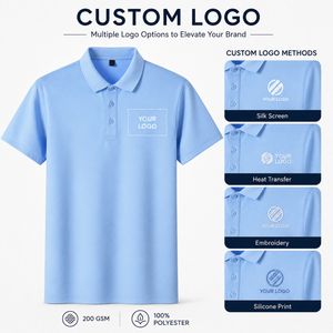 Chemise Homme Personnalisée avec Logo, 200 g/m², 40S, Haute Élasticité, 65% Coton 35% Polyester, Respirante, Séchage Rapide, Performance, Manches Courtes - Product Image 2