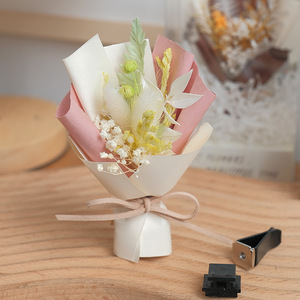 Ramo pequeño <span class=keywords><strong>de</strong></span> <span class=keywords><strong>flores</strong></span> secas preservadas para ventilación <span class=keywords><strong>de</strong></span> coche, recuerdos <span class=keywords><strong>de</strong></span> boda, regalos <span class=keywords><strong>de</strong></span> cumpleaños, Material fresco para el hogar, Año Nuevo chino - Product Image 4