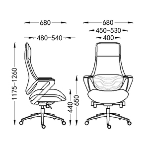 Silla Ejecutiva de Oficina con Respaldo Alto, Cómoda, Altura Ajustable, Moderna, de Lujo, Contemporánea - Product Image 6