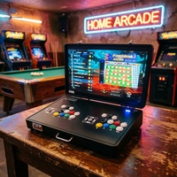 Machine d'arcade Bartop 24 pouces HD 1280p, console de jeu rétro professionnelle 2 joueurs, borne de jeu portable pour la maison