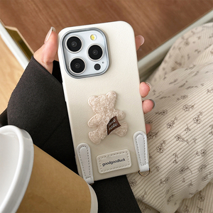 <span class=keywords><strong>Coque</strong></span> d'<span class=keywords><strong>iPhone</strong></span> Personnalisée en Gros, Mignonne Peluche Ourson, Lanière TPU, Cuir, Silicone, pour Femmes, Compatible <span class=keywords><strong>iPhone</strong></span> 16 Pro Max 15 <span class=keywords><strong>14</strong></span> 13 12 11 17 - Product Image 4