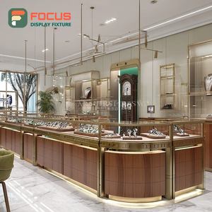 Comptoir de présentation de bijoux haute visibilité avec finition stratifiée pour centre commercial - Product Image 6