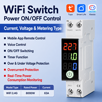 Protecteur de tension intelligent Wi-Fi en gros, dispositif de protection contre les surtensions et les sous-tensions réglable avec écran LCD
