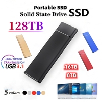 SSD externe 500 Go pour ordinateur portable, interface NVMe USB 3.1 M.2, capacité jusqu'à 1 To, 2 To, 4 To, 8 To, idéal pour les applications serveur
