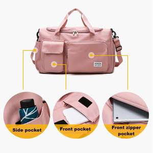 <span class=keywords><strong>Goya</strong></span> Budget Sport Bolsas de lona de viaje grandes para Unisex Bolsa de gimnasio de nylon de moda con cierre de cremallera para caminata en la naturaleza - Product Image 1