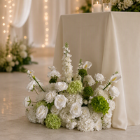 Prix de gros direct usine – Rangées de fleurs artisanales haut de gamme pour tables et sols – Designs populaires – 60 cm, 80 cm, 100 cm – Personnalisables