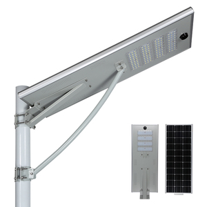 Lampione <span class=keywords><strong>Solare</strong></span> LED Professionale Tutto in Uno da 80W 100W, Impermeabile <span class=keywords><strong>per</strong></span> <span class=keywords><strong>Esterni</strong></span>, a Risparmio Energetico, in Alluminio - Product Image 2