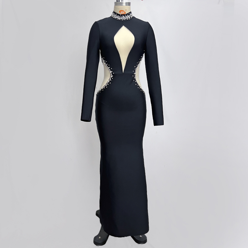 Ed2688 High Quality Fashion Classic Bandage Dresses Evening Gown Long Sleeve Bandage Dresses for Women