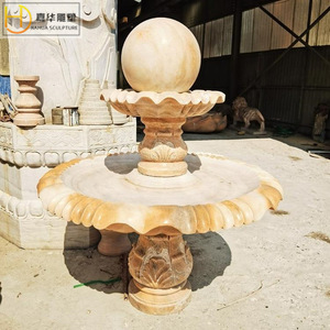 Fuente de Agua Tallada en Piedra Jiahua, Estilo Europeo, Decoración de Jardín, Villa, Paisaje, Duradera - Product Image 3