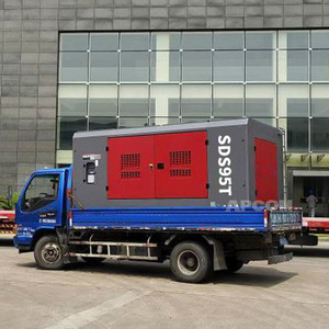Compressore d'aria a vite lubrificato con motore diesel Cummins 1000CFM 24Bar ad alta pressione portatile per trivellazione miniere e pozzi d'acqua - Product Image 3