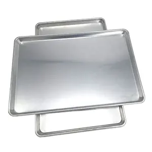 Quater-bandeja para hornear de aluminio de 18x26 pulgadas, bandeja para hornear galletas, Pan, horno, hornear, hornear