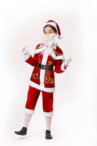 ลดราคา ชุดเด็กกำมะหยี่สีแดง ชุดคริสต์มาสสำหรับเด็ก ซานตาเด็ก คอสเพลย์ เสื้อผ้าแฟนซี - Product Image 4