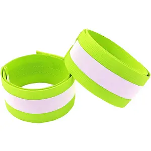 Hot Sale High Visibility Running Gear Wrist Reflective Arm Bands for Walking Bike