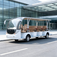 Nouvelle Arrivée Autobus Électrique Style Moderne 14 Places Sans Portes Autocars Autobus Scolaire Couleur Navette Personnalisée à Vendre