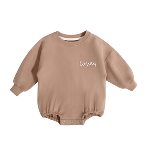Quần Áo Cotton Tự Nhiên Thêu Logo Tùy Chỉnh Cho Em Bé Áo Nỉ Trẻ Em Bằng Vải Terry Hữu Cơ Cho Em Bé Unisex - Product Image 5