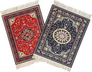 Alfombrillas personalizables para ratón Alfombra tejida Alfombra de estilo persa Alfombrilla de ratón para Decoración de mesa Alfombrilla de ratón de estilo étnico - Product Image 1