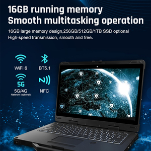 Ordinateur portable industriel professionnel de 13.3 pouces double écran <span class=keywords><strong>Intel</strong></span> <span class=keywords><strong>Core</strong></span> I7-1165G7 Win11 OS Gps anglais affaires FHD 700Cd conception robuste - Product Image 3