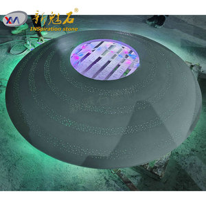 Nuevo Banco de Disco de Hormigón Translúcido Magic Stone para Exteriores, Ingeniería Paisajística, Hecho a Medida, Material UHPC de Alto Rendimiento - Product Image 2