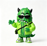 Figurine de collection personnalisée en PVC et ABS, motif Monstre Pastèque, jouet boîte mystère à ouverture aléatoire, fabriqué en usine en Chine, personnalisable pour la vente en gros aux marques