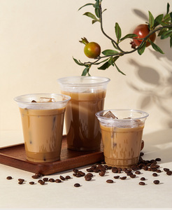 Customized Logo 12 14 16 18 20 24oz Clear Disposable Milk Tea Pet Plastic <b>Cup</b> With Lid for <b>Cold</b> Drinks - Product Image 4