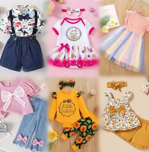 Conjunto de 2 Piezas de Diseño Mixto para Niños de 0 a 14 Años, Proveedor de Ropa al por Mayor para Niños y Niñas - Product Image 1