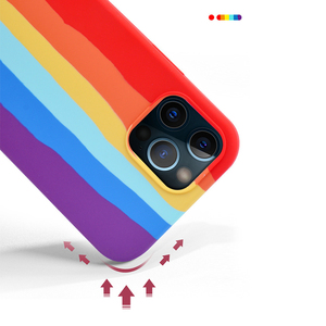 2024 nuovo <span class=keywords><strong>silicone</strong></span> liquido arcobaleno creativo <span class=keywords><strong>cover</strong></span> posteriore in <span class=keywords><strong>silicone</strong></span> per <span class=keywords><strong>iphone</strong></span> 13 14 pro max custodia per telefono/15 pro max borse per cellulare - Product Image 3