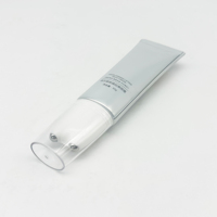 Tube cosmétique ovale pour soins de la peau, tube de crème pour le cou avec deux billelettes massantes