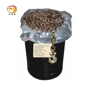 Grade70 Galvanized Tow Chain NACM96 US Standard G70 Trailer Chain With Clevis Grab Hook