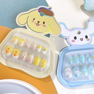 منتجات جديدة بالجملة، أظافر صناعية كرتونية من سانريو، 12 قطعة، ألعاب للفتيات، أظافر بلاستيكية مقاومة للماء، أظافر جل للضغط، أظافر اصطناعية - Product Image 3