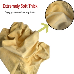 Toalla de Secado para Coche de Gamuza Sintética Absorbente, Paño de Limpieza para Cristales y Ventanas de Coche, Paño de Gamuza - Product Image 3