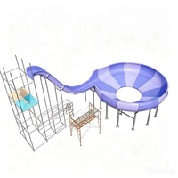 Toboganes de Fibra de Vidrio Personalizados de Lujo para Parques Acuáticos Comerciales Interiores/Exteriores, Piscinas de Resorts y Juegos Acuáticos al Aire Libre