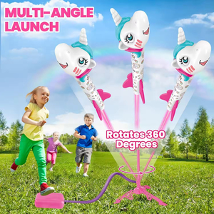 Lance-roquettes pour enfants Shockwave pour lancer des fusées, jouets de dinosaures d'extérieur et lance-roquettes léger pour enfants - Product Image 2