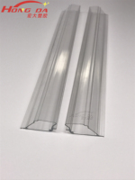 Profilé ABS transparent de haute qualité en gros direct d'usine Profilé PVC extrudé en plastique