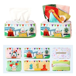 Jouet éducatif en papier froissé pour bébé de <span class=keywords><strong>0</strong></span> à <span class=keywords><strong>3</strong></span> ans, boîte à mouchoirs résistante aux déchirures, <span class=keywords><strong>livre</strong></span> en tissu pour l'apprentissage précoce des nourrissons - Product Image 2