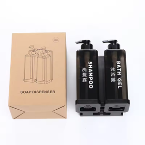 500ml treo tường khách sạn phòng tắm xà phòng Nhựa Hướng dẫn sử dụng Báo Chí chống trộm chai dầu gội đầu với khóa - Product Image 5