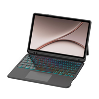 Nouveau clavier sans fil magique à expédition rapide pour OnePlus Pad 4, coque amovible, rétroéclairage RVB, pavé tactile intégré, emplacement pour stylet, 360°