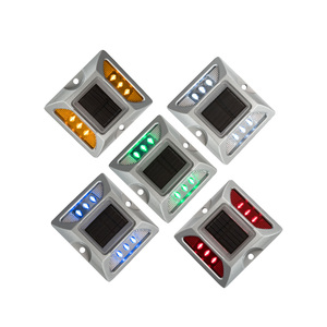 Nhôm nhấp nháy phản xạ LED ánh sáng 10 LED ánh sáng năng lượng mặt trời đường Stud nhà sản xuất năng lượng mặt trời đường Stud - Product Image 2