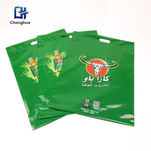 Chenghua Beverage <b>Tote</b> Bags 250Ml Energy Drink Packaging Customized Design Green <b>Plastic</b> Carrier Bag - Product Image 2